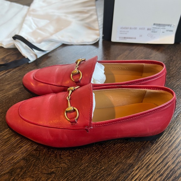 Gucci Jordan loafer size 5 in red - Picture 2 of 9
